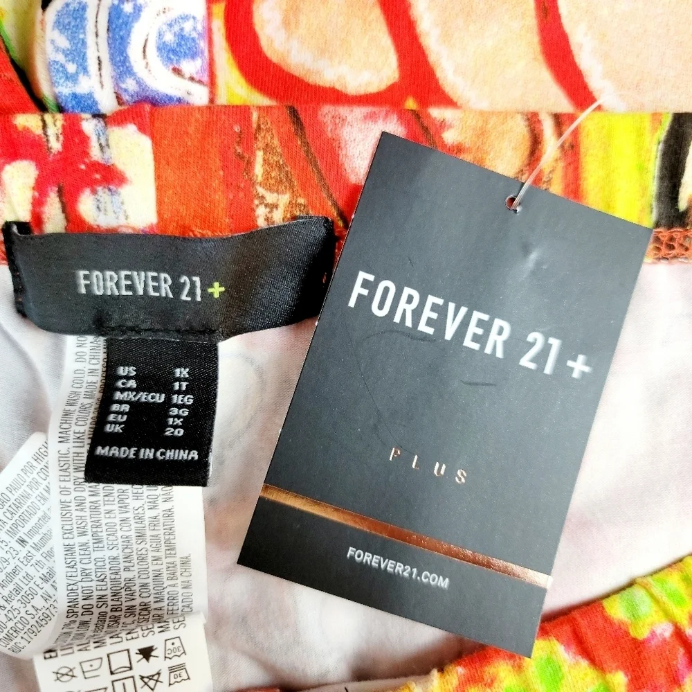 FOREVER 21 biker shorts‎ & top